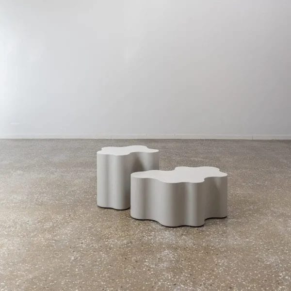 Teatro Magico Coffee Table, Silk Grey, H42 cm - Image 2