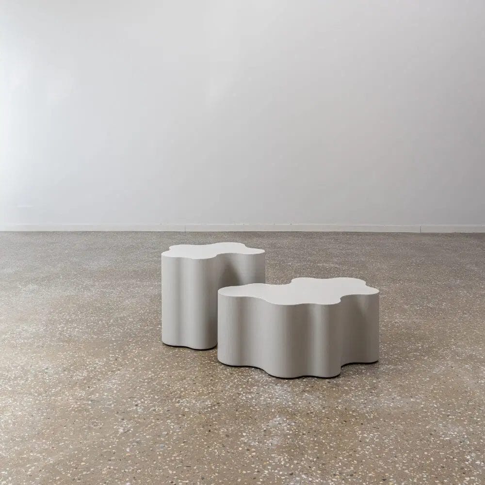 Teatro Magico Coffee Table, Silk Grey, H42 cm