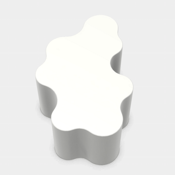 Teatro Magico Coffee Table, White, H42 cm