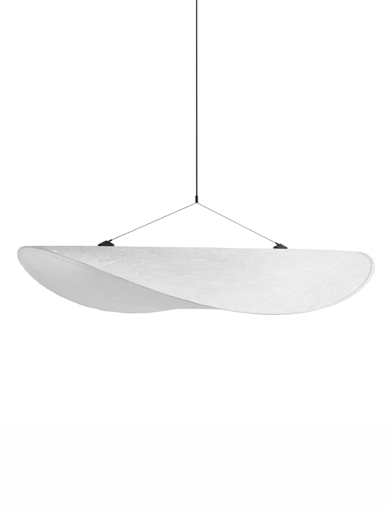 Tense Pendant Lamp, White Tyvek, Ø90 cm