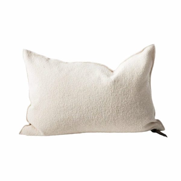 Toile Bouclette Cushion, Blanc, 40 x 60 cm