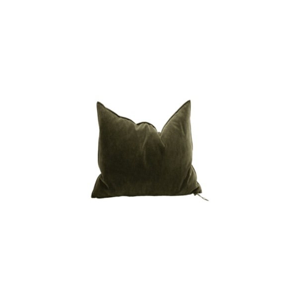 Toile Nomade Cushion, Kaki, 50 x 50 cm