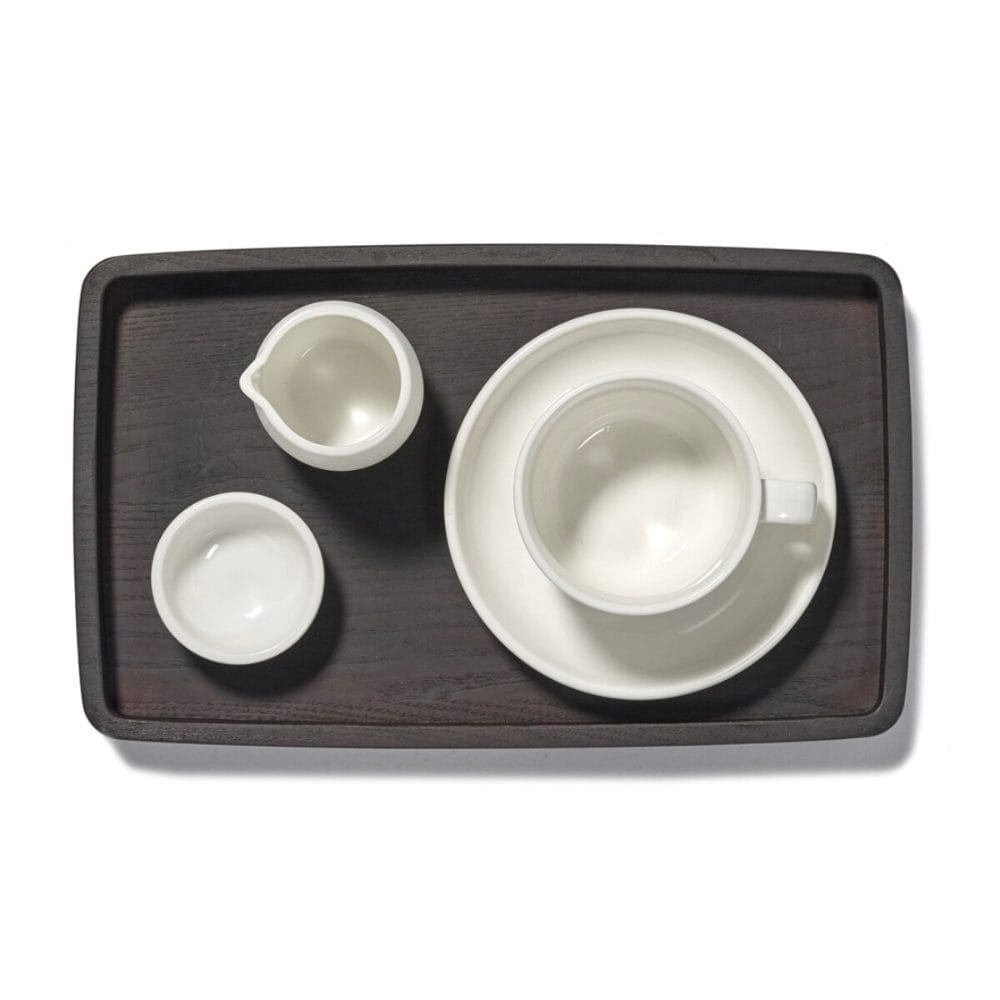 Tray Wood Rectangular, Carbonised Ash