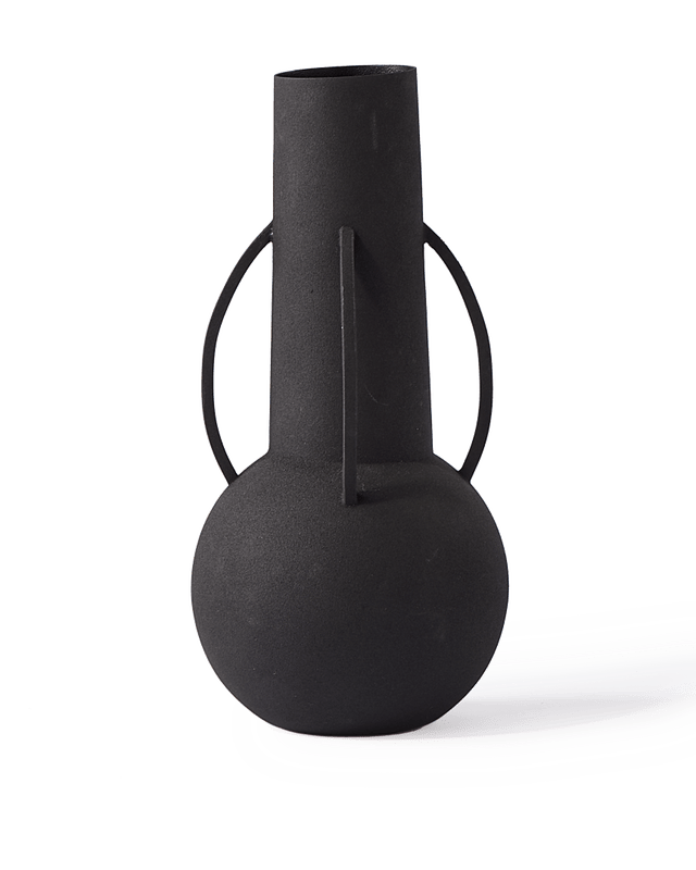 Roman Vases, Black (Set of 4), L25 x W17.5 x H42 cm, L11.5 x W11.5 x H52 cm, L11 x W11 x H25 cm, L17 x W17 x H34.5 cm - Image 4