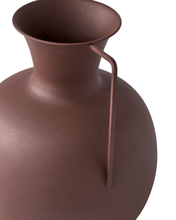 Roman Vases, Brown (Set of 3), Rust: L30 x W30 x H41 cm, Orange Rust: L25.5 x W25.5 x H37 cm, Beige: L17 x W17 x H34.5 cm - Image 4