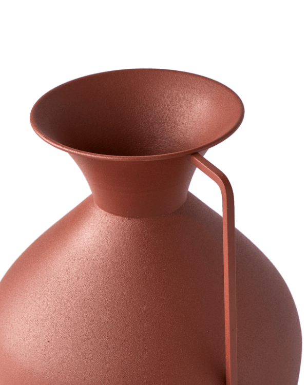Roman Vases, Brown (Set of 3), Rust: L30 x W30 x H41 cm, Orange Rust: L25.5 x W25.5 x H37 cm, Beige: L17 x W17 x H34.5 cm - Image 3
