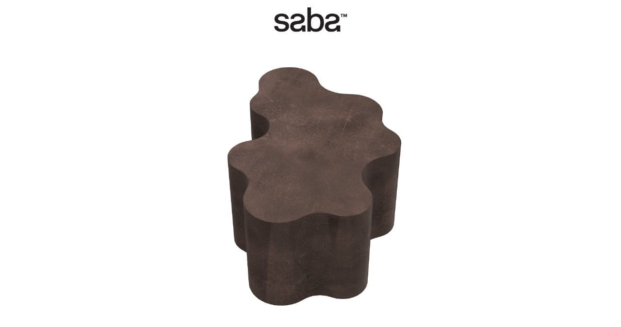 Teatro Magico Coffee Table, Coral Brown, H30 cm