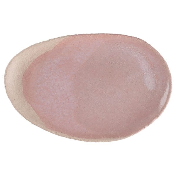 Wabi Ovale Dish, Rose, 25 x 36 x H2.5 cm