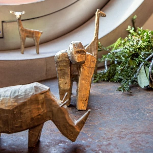 Rhino Statuette, Bronze - Image 4