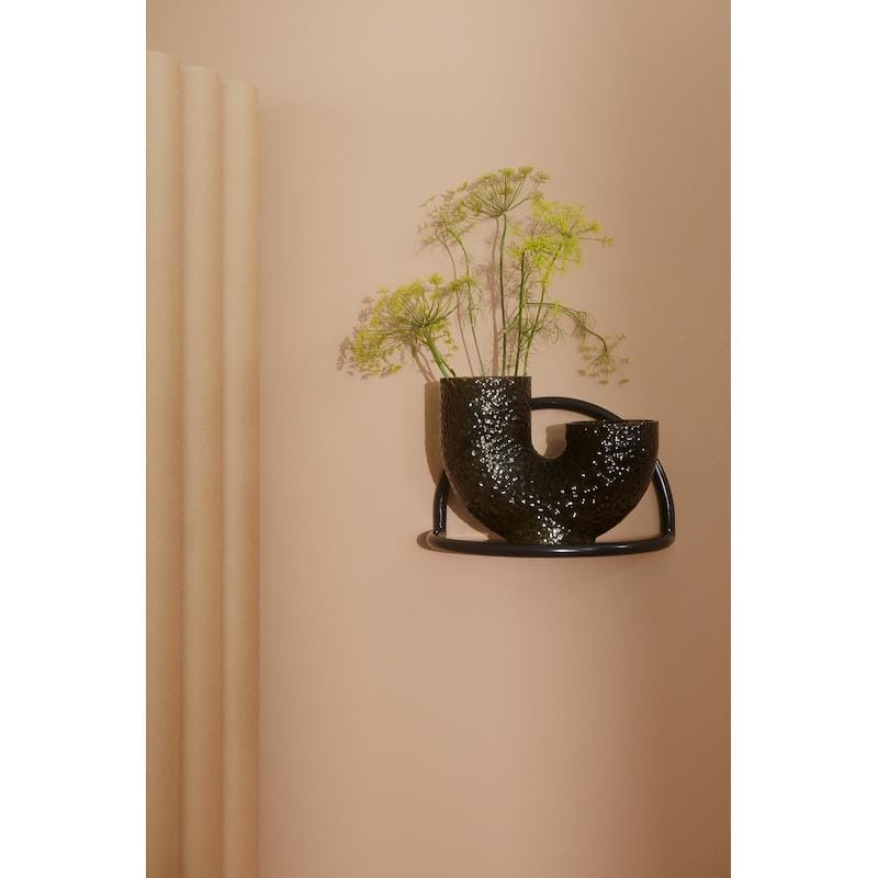 Arura Medium Glass Vase, Black, L34 x W14 x H26 cm - Image 2