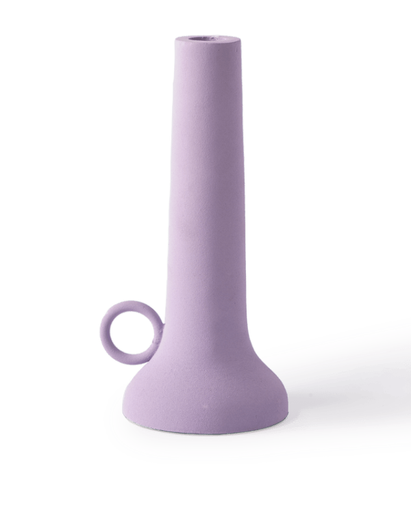 Spartan Candle Holder S, Lilac, H22 cm