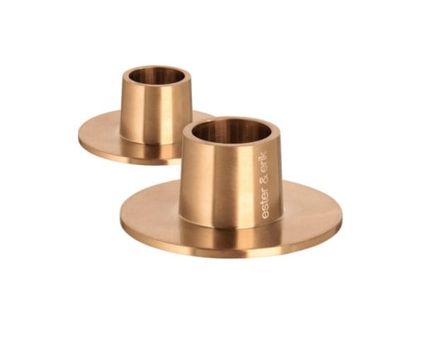Candleholders Medium, Rose Gold, Matt, Ø6 cm
