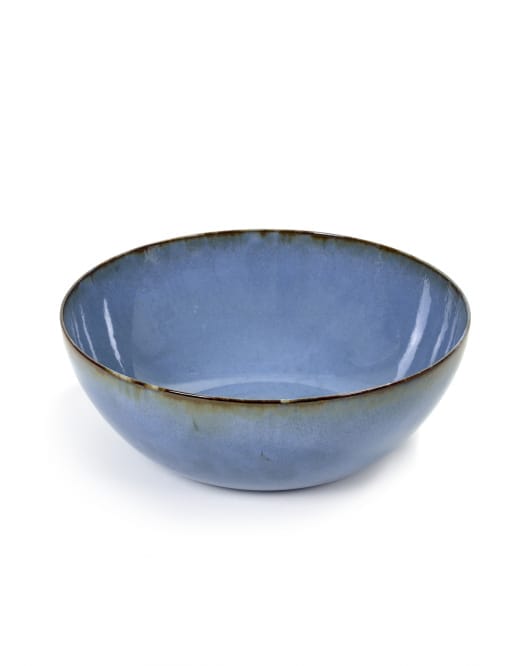 Salad Bowl, Smokey Blue, Stoneware