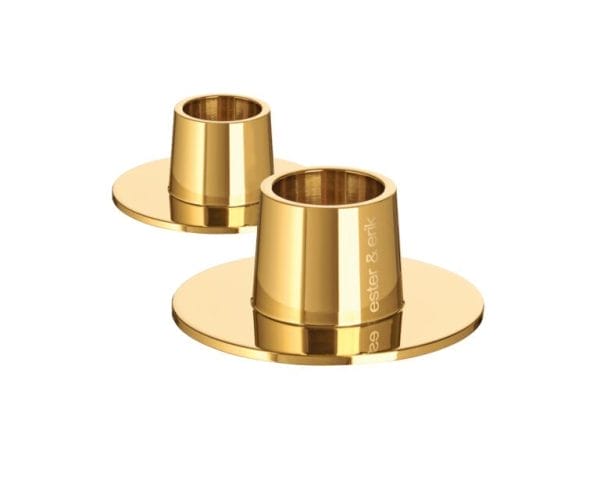 Candleholders Medium, Gold, Shiny, Ø6 cm