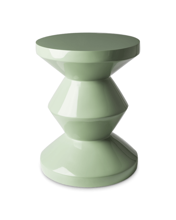 Zig Zag Stool, Olive, Ø35.5 x H46 cm