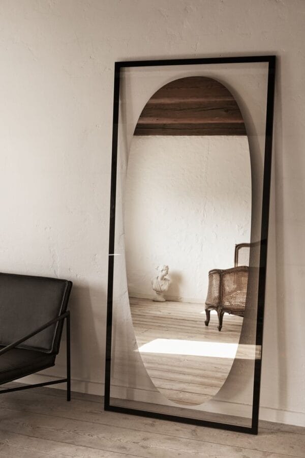The Shadow Mirror By Aleksej Iskos, Frame: Black, 80 x 180 cm