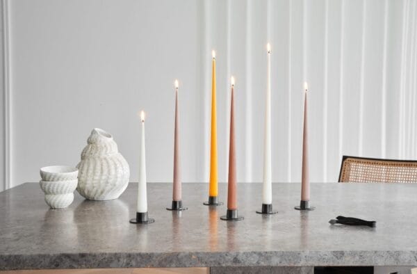 Candleholders Medium, Black, Shiny, Ø6 cm - Image 2