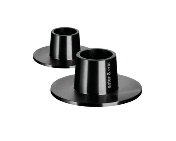 Candleholders Medium, Black, Matt, Ø6 cm