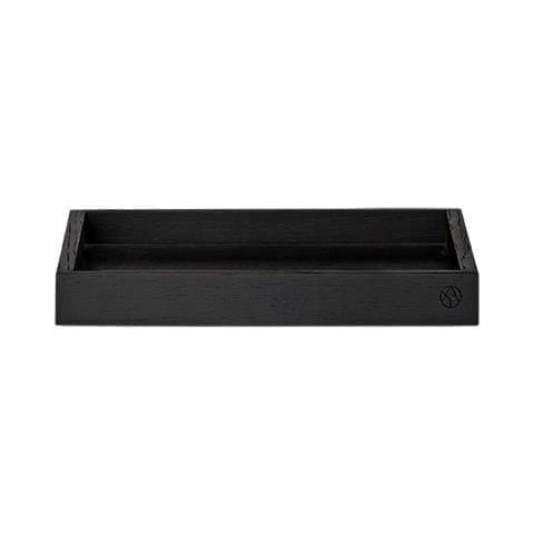 Unity Wooden Tray, Black, 24.1 x 24.1 cm