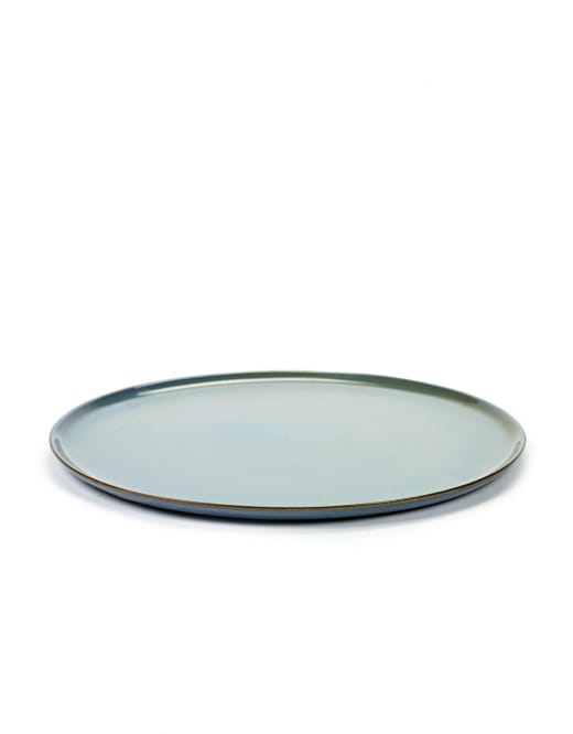 Plate L, Smokey Blue, Stoneware