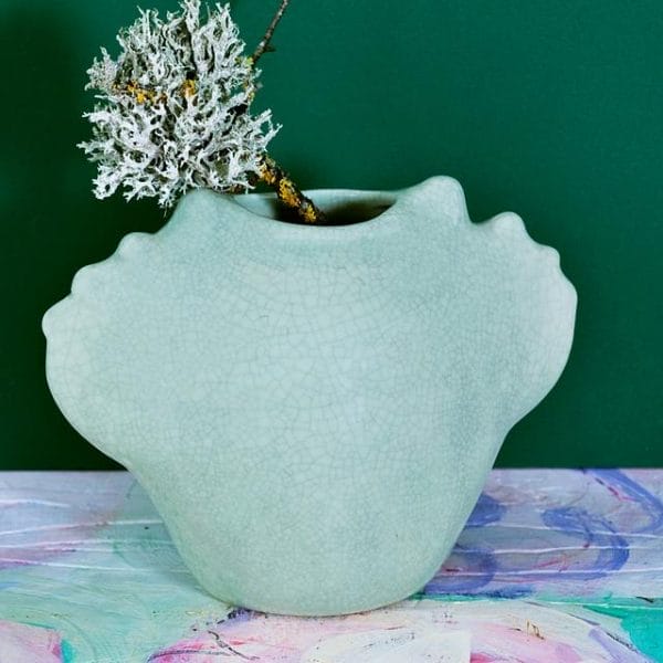 Virgile Vase, Vert, 17 x 10 x H14 cm - Image 2