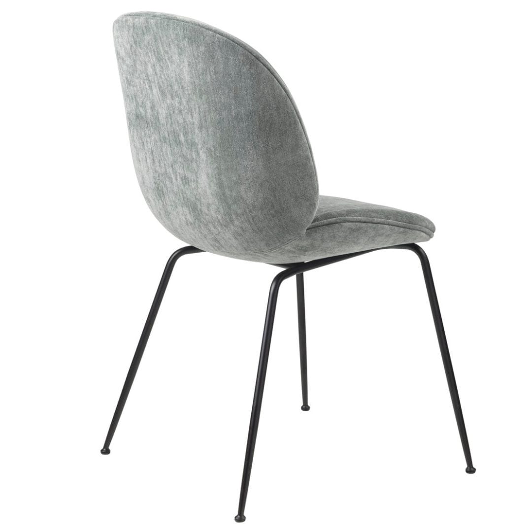 Beetle Dining Chair,Front & Back Upholstery, Black Matt