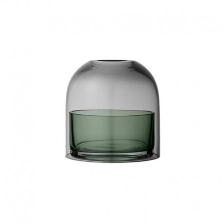 Tota Lantern for Tealight, Black/Forest, Ø9.8 x H10.3 cm