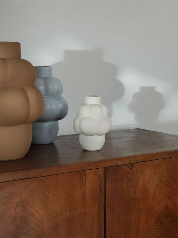 Balloon Vase #04, Ceramic, Petit Ocher, Ø6 x 12 x H18 cm - Image 2