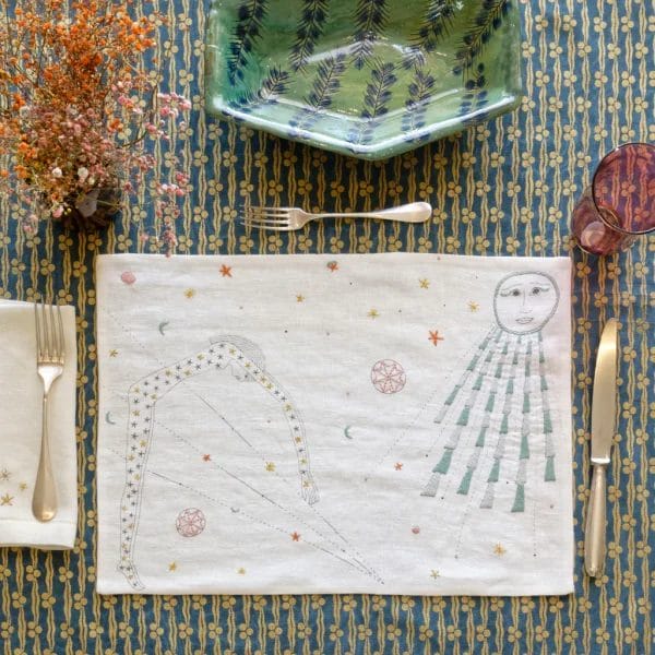 Starry Napkin, Gold - 46 x 46 cm - Image 3