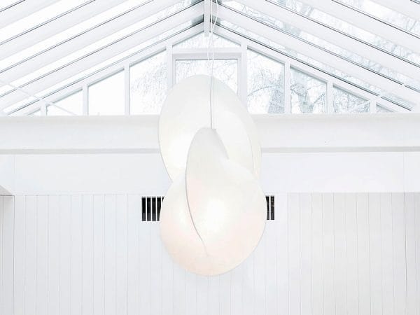 Overlap S1 Ceiling Lamp - White, Ø65 cm - Image 2