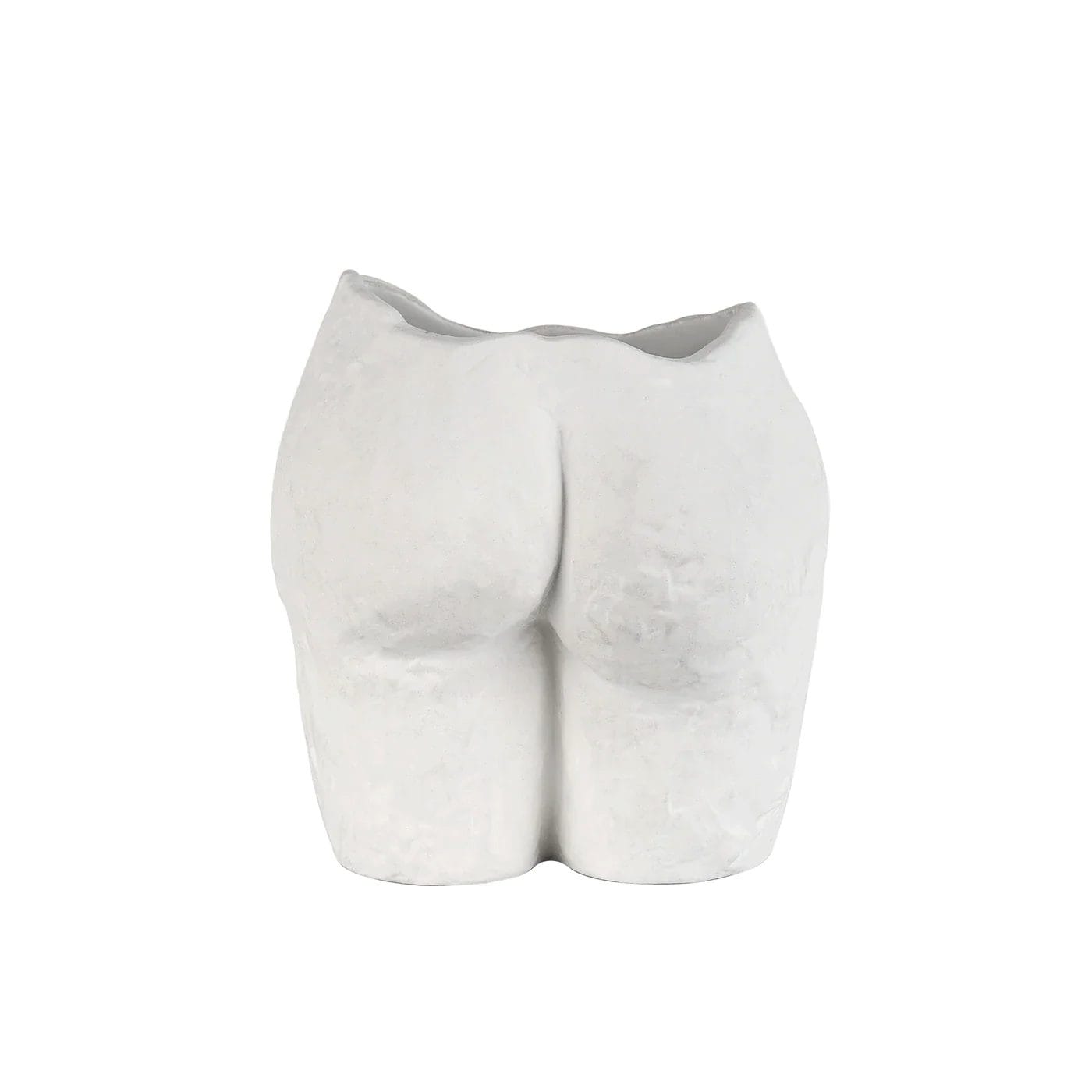 Popotin Pot, Earthenware, Matte White