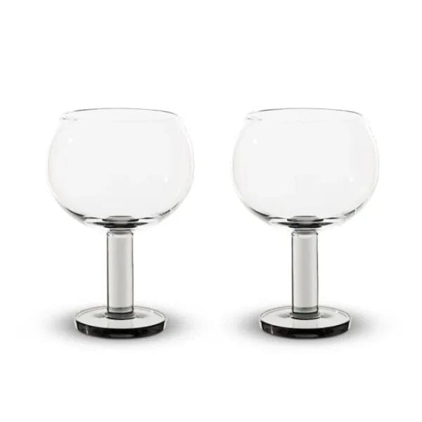 Puck Balloon Glass, Clear Smoke (Set of 2) - Image 2