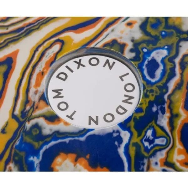 Swirl Side Table Medium, Marble Powder, Resin - Image 2
