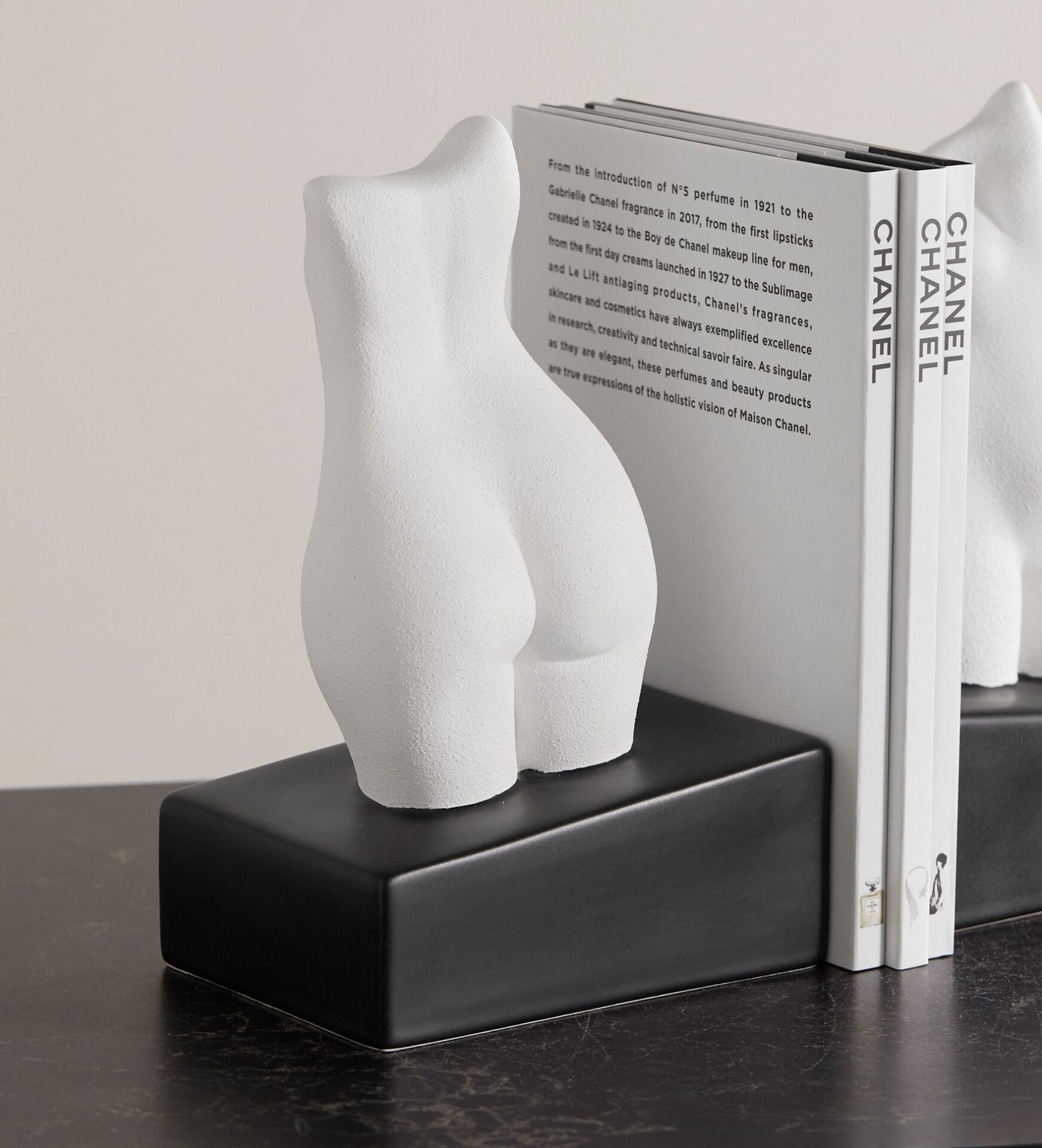 Happy (Book) Ending, Left, Earthenware, B&W