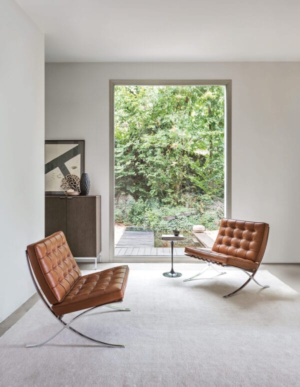 Barcelona Chair - Relax, Leather Velluto Pelle - Amber