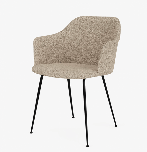 Rely HW35, Upholstered shell, Cat.4, Karakorum 003, Bronze legs finish