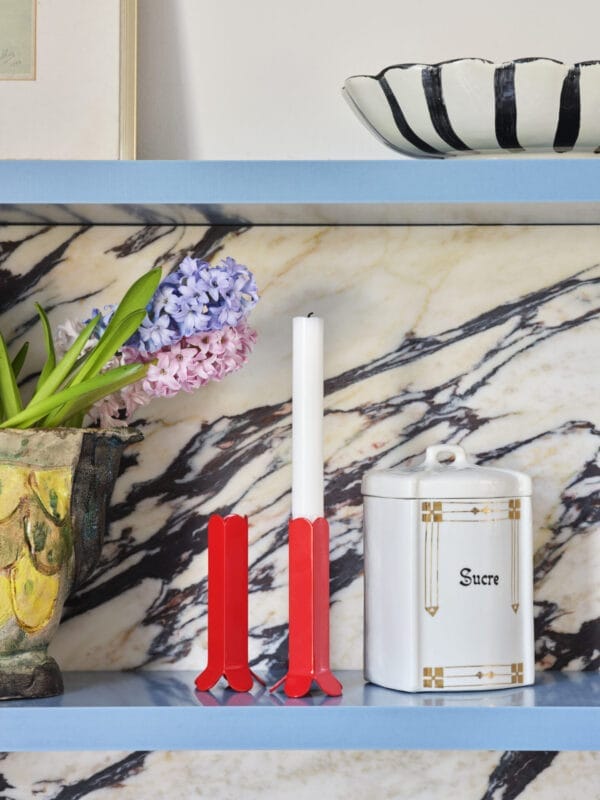 Arcs Candleholder-Large-Red - Image 4