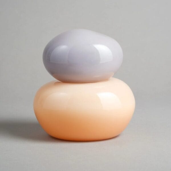 Bonbonniere, Plum & Creamy Melon, 12 x 10 x 12 cm