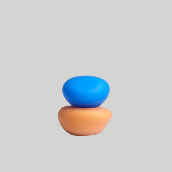 Frosted Bonbonniere, Blue Lollipop & Rhubarb, 12 x 10 x 12 cm