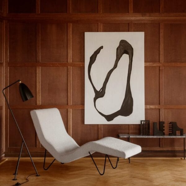 GMG Chaise Longue - Fully Upholstered Karakorum 01, Black Matt - Image 2