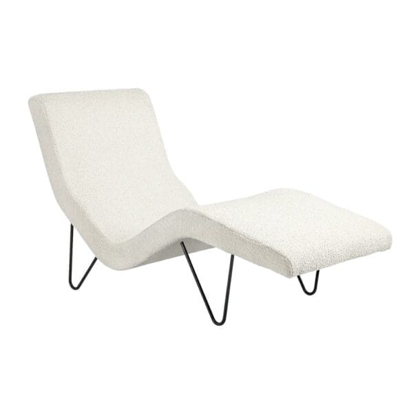 GMG Chaise Longue - Fully Upholstered Karakorum 01, Black Matt