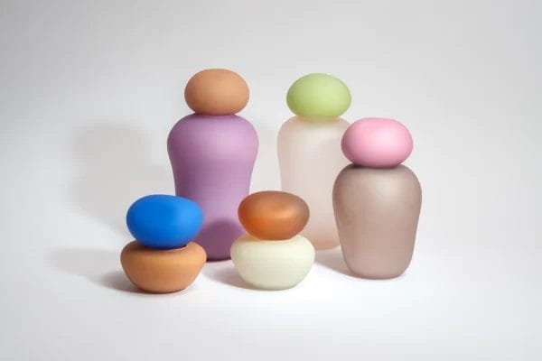 Frosted Bonbonniere, Blue Lollipop & Rhubarb, 12 x 10 x 12 cm - Image 2