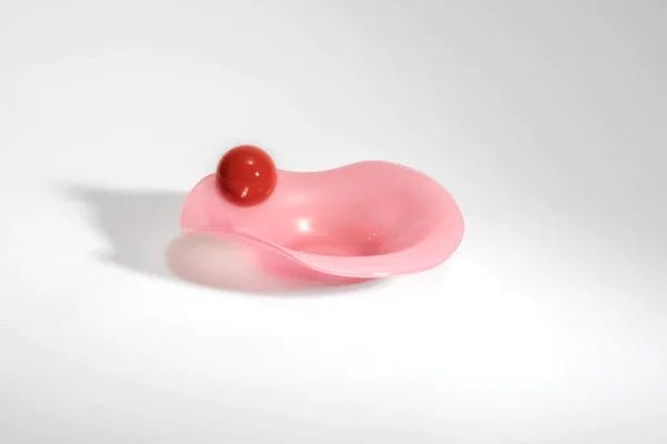 Bon Bon Breakfast, Chilli Red & Pink, 18x17 cm