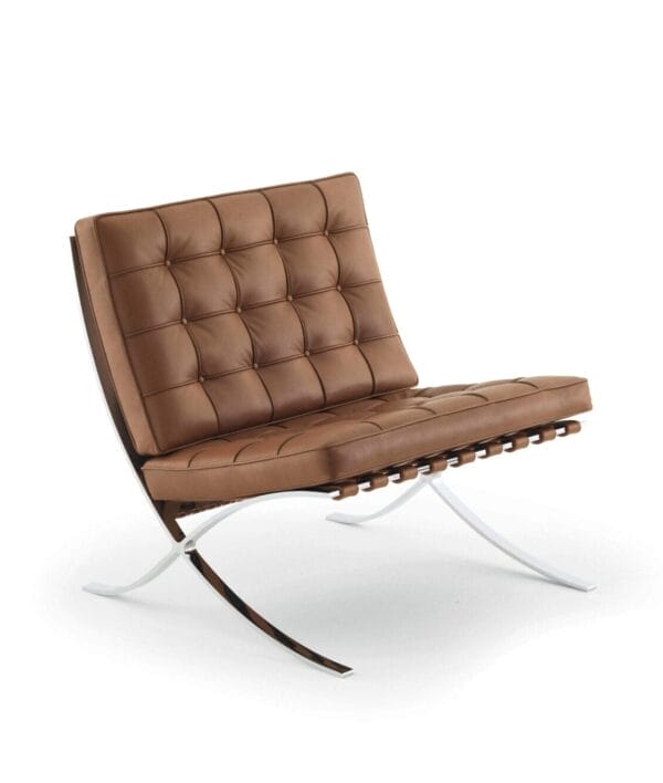 Barcelona Chair - Relax, Leather Velluto Pelle - Amber - Image 2