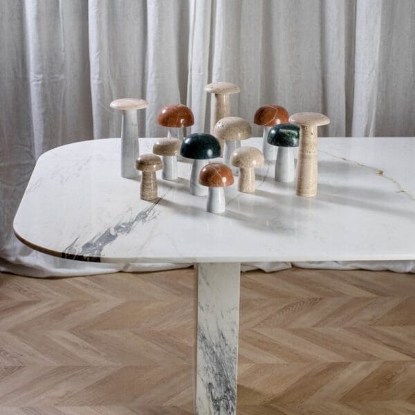 Medium Shroom, Travertine, 18 cm - Image 2