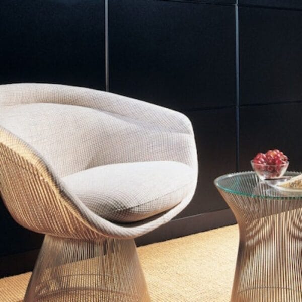 Platner Table, Bronze Glass Ø40 cm - Image 2
