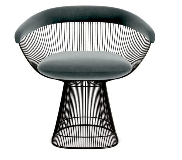 Platner Side Chair, Dedar Eva Cactus 169, Metalic Bronze - Image 2