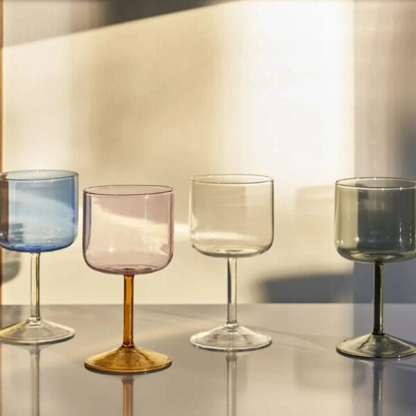 Tint Wine Glass-Set of 2-Grey 2 pcs=1 box - Image 2