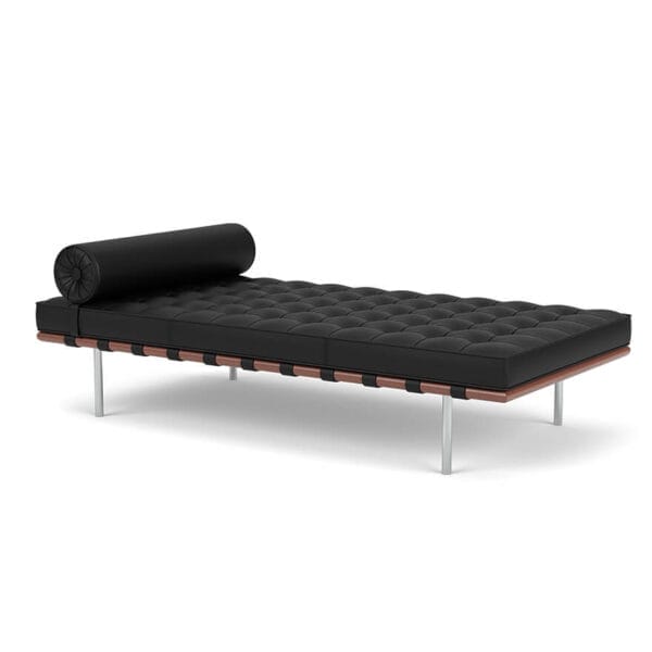 Barcelona Day Bed, Black Leather - Image 2