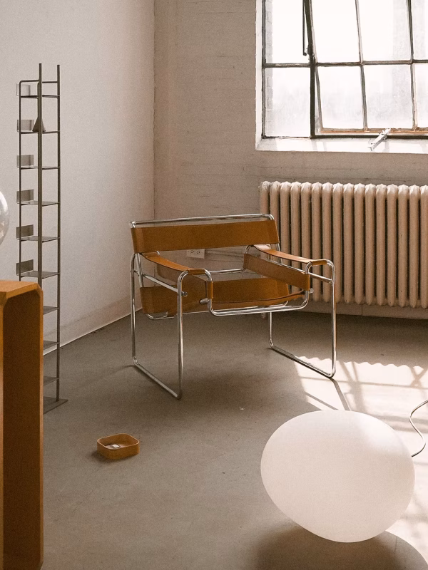 Wassily Lounge Chair, Spinneybeck Belting Leather, Cognac